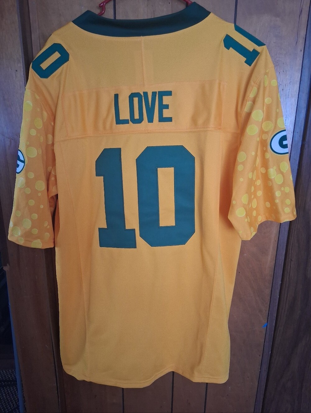 Mystery Sports Card With Jordan Love Green Bay Packers Xl Cheese Jersey